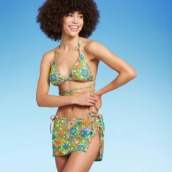 Women's Triangle Wrap Bikini Top - Wild Fable™ Multi Floral Print -Wild Fable GUEST d6ae3803 183c 4569 ac02 90f834b497c9 1