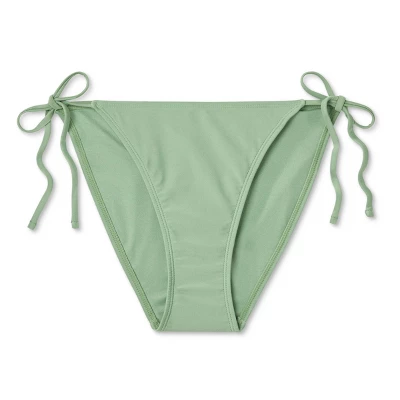 Women's Side-Tie Medium Coverage Bikini Bottom - Wild Fable™ Soft Green 5 Women's Side-Tie Medium Coverage Bikini Bottom - Wild Fable™ Soft Green - Image 5