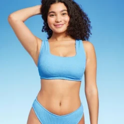 Women's Pucker Square Neck Wide Strap Bralette Bikini Top - Wild Fable™ -Wild Fable GUEST de56784e 48e5 483d 8e4d cc3c1964be89