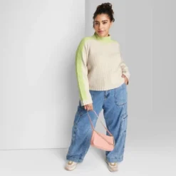 Women's Mock Turtleneck Boxy Pullover Sweater - Wild Fable™ -Wild Fable GUEST dfab5c92 8912 481f b41d f3c234bb6c46