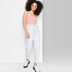 Women's Super-High Rise Curvy Tapered Jeans - Wild Fable™ Ultra Light Wash -Wild Fable GUEST e74f7d85 9e29 4bb9 b84c 719d51aa3f45