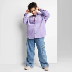 Women's Oversized Button-Down Corduroy Shirt - Wild Fable™ -Wild Fable GUEST e7631994 e7ce 448c a5d4 6a340f691bbb