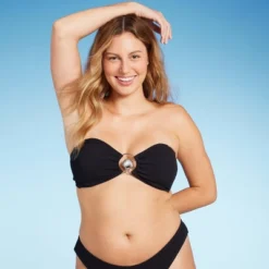 Women's Pucker Textured Center Front Shell Detail Bandeau Bikini Top - Wild Fable™ 11 Women's Pucker Textured Center Front Shell Detail Bandeau Bikini Top - Wild Fable™ -Wild Fable GUEST ea528eff aa69 47e0 b0c3 3b7c170bd43d