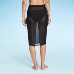 Women's Mesh Cover Up Midi Skirt - Wild Fable™