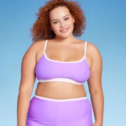 Women's Colorblock Square Neck Bralette Bikini Top - Wild Fable™ -Wild Fable GUEST f073177e 668e 4dc6 9415 4f16f55c4023