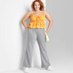 Women's High-Rise Wide Leg French Terry Sweatpants - Wild Fable™ -Wild Fable GUEST f4579bf2 75ad 4cb0 87fe b47a30d3bf38