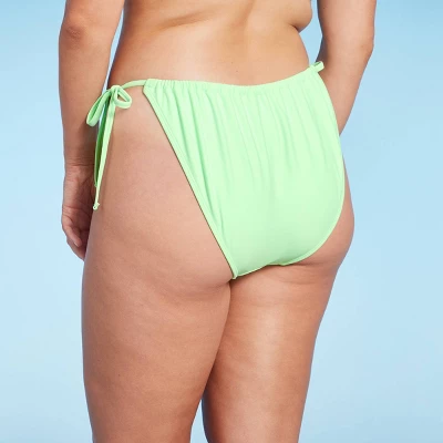 Women's Adjustable Coverage Side-Tie Bikini Bottom - Wild Fable™ Light Green 4 Women's Adjustable Coverage Side-Tie Bikini Bottom - Wild Fable™ Light Green - Image 4