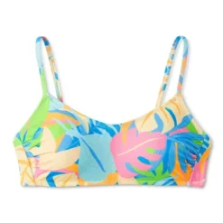 Women's Scoop Neck Bralette Bikini Top - Wild Fable™ Multi Tropical Print -Wild Fable GUEST f4f1abd4 c56b 406d 8a17 c47969a25516