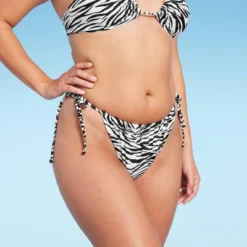 Women's Ultra High Leg Adjustable Coverage Bikini Bottom - Wild Fable™ Black/White Zebra Print 9 Women's Ultra High Leg Adjustable Coverage Bikini Bottom - Wild Fable™ Black/White Zebra Print -Wild Fable GUEST f692f876 c832 4433 9f28 d5e9d228c4d5