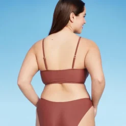 Women's Lace-Up Longline Bikini Top - Wild Fable™ -Wild Fable GUEST f8e5b52c bd13 4649 9c31 88ca94de96a8