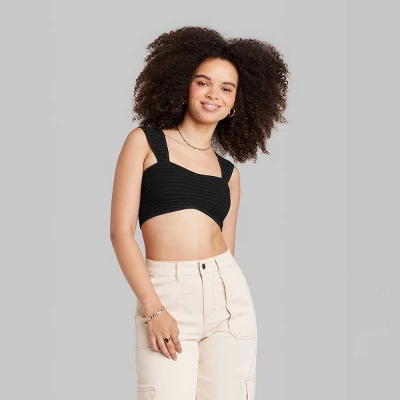 Women's Sweater Tiny Bra Top - Wild Fable™ 1 Women's Sweater Tiny Bra Top - Wild Fable™