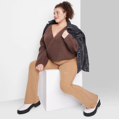 Women's Chunky Knit Wrap Sweater - Wild Fable™ 3 Women's Chunky Knit Wrap Sweater - Wild Fable™ - Image 3