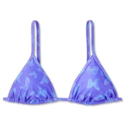 Women's Triangle Bikini Top - Wild Fable™ Purple Butterfly Print -Wild Fable GUEST fd694470 5080 4d61 ae2b 63aed4ddc02e