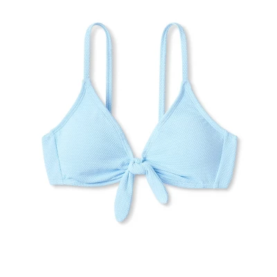 Women's Tie-Front Pique Textured Bralette Bikini Top - Wild Fable™ 5 Women's Tie-Front Pique Textured Bralette Bikini Top - Wild Fable™ - Image 5