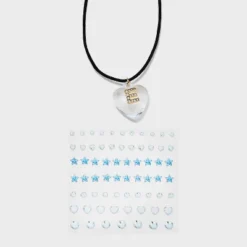 Acrylic Heart With Face Gems Pendant Necklace - Wild Fable™ Clear/Black 27 Acrylic Heart With Face Gems Pendant Necklace - Wild Fable™ Clear/Black -Wild Fable GUEST ff2c9210 0e62 4e01 a8fc d75ad3833cd5